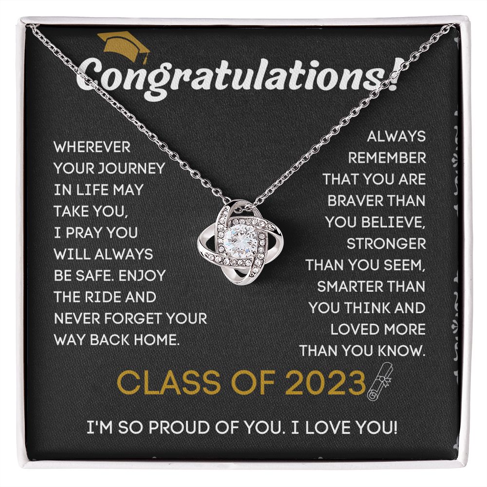 College Graduation Necklace with Custom Name and Year - Unique and Memorable Graduation Gift Idea