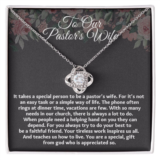 Pastor Wife Appreciation Necklace: Meaningful Gift for Christmas or Birthday"
