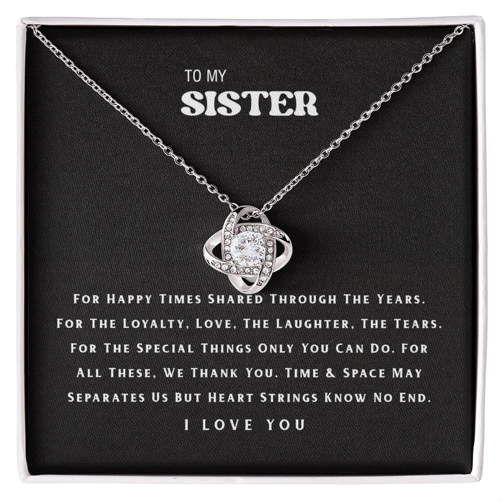 To My Sister Necklace B0BPN6CMV5