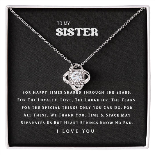 To My Sister Necklace B0BPN6CMV5