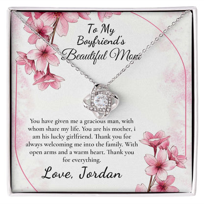 Boyfriend Mom Necklace, Gift for Boyfriend Mother, Birthday Gift, Boyfriends Mom Christmas Gift, Mothers Day Gift for Boyfriends Mom VC2311 (Jordan)