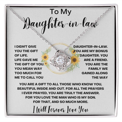 Daughter-in-Law Necklace - A Meaningful and Timeless Gift from Mother-in-Law - Elegant Necklace for Birthdays, Holidays, or Just Because