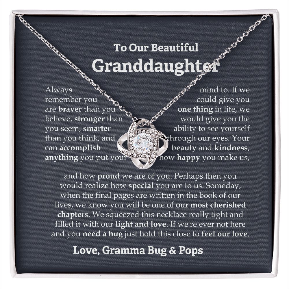 To our granddaughter necklace Connie Priel From Bug Pops