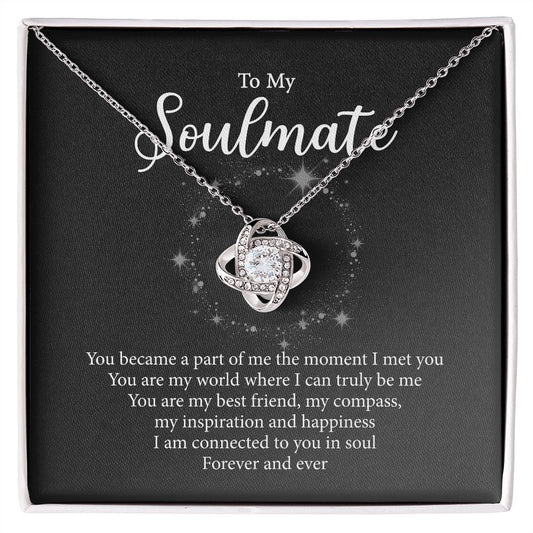 To My Soulmate Knot Necklace MT-O1GS-MDEV