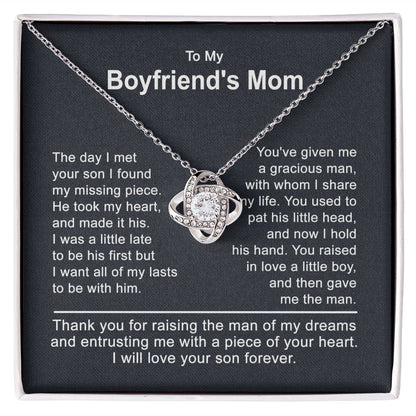 Boyfriend Mom Necklace, To My Boyfriends Mom Necklace, Boyfriend Mom Gifts from Girlfriend 1L-G6P9-B18V