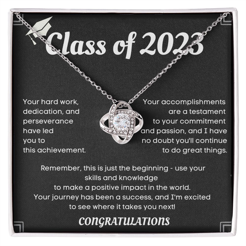 Class of [2023] Graduation Necklace - Personalized College Graduation Gift Idea for Her to Celebrate a Major Milestone