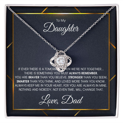 Gift For Daughter From Dad, Daughter Father Necklace, Daughter Gift From Dad, To My Daughter, Daughters Birthday, Unique, Grown Up Daughter 2711