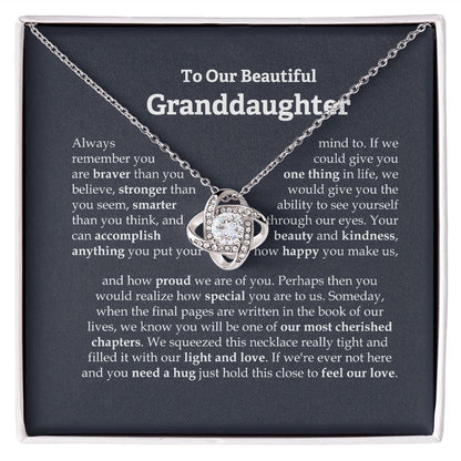 To our granddaughter necklace, Granddaughter necklace from grandparents B0BLL9ZCFY - 110523