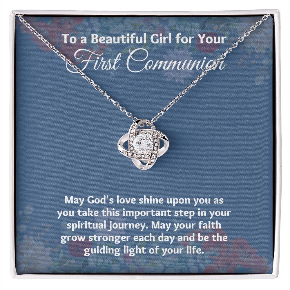 Cherish Your Daughter's First Communion with a Special Gift Necklace"