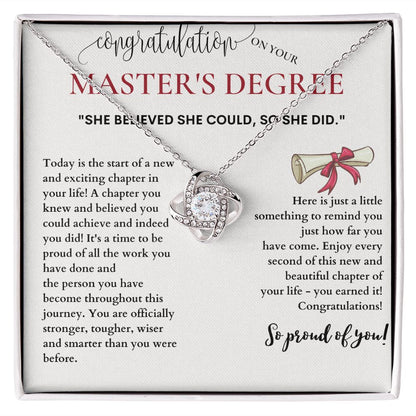 Masters Graduation Gift, Give a Gift That Will Last a Lifetime with a Master's Degree Graduation Necklace, Masters Degree, Masters Degree Gift, Masters Gift, Masters Grad Gift, MBA Graduation Gift SNJW23-040304