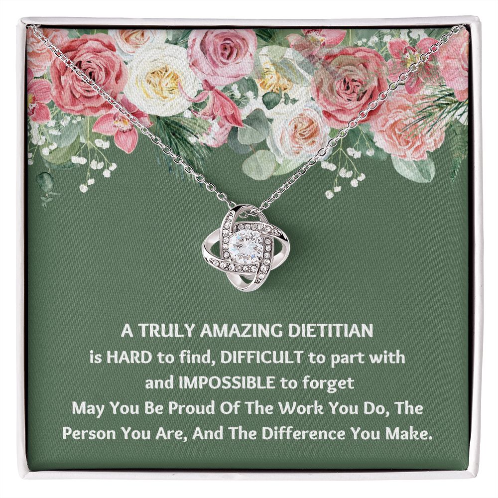 "Show Your Gratitude with the Best Dietician Appreciation Gift Necklace for Christmas"