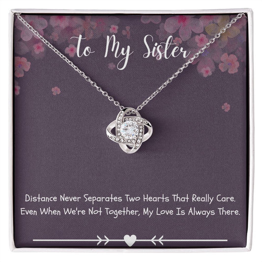 Sisters Necklace with Message Card - Meaningful Gift for Sisters from Sister - A Meaningful Gift for Your Beloved Siblings