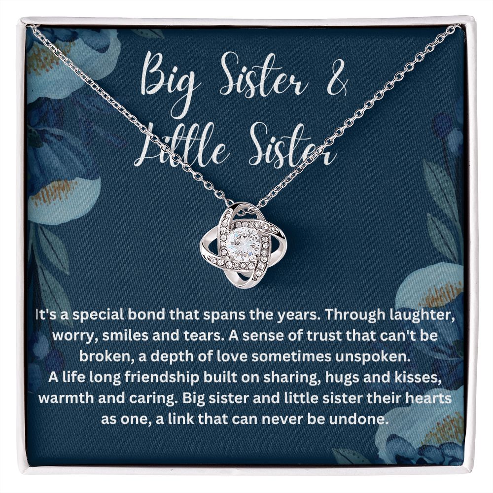 Sisters Necklace with Personalized Message Card - Meaningful Gift for Sister - A Heartfelt Gift to Brighten Your Loved One's Day