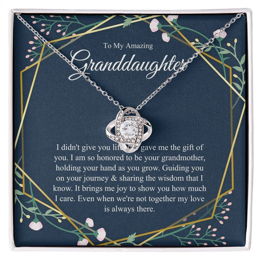 Love Knot, To My Granddaughter Gift From Grandmother,Grandma And Granddaughter Necklace, B0BPBLHKVK ttstore-0712-1x9