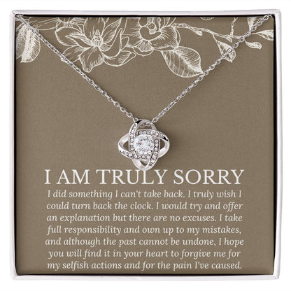 Gifts to Say I'm Sorry - Show Your Sincerity and Apology with Unique Presents, Apology necklace, Forgiveness gift, I'm sorry necklace SNJW23-020313