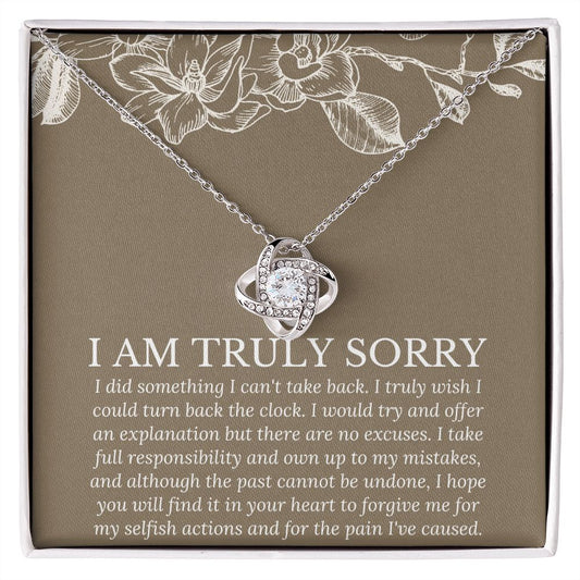 Gifts to Say I'm Sorry - Show Your Sincerity and Apology with Unique Presents, Apology necklace, Forgiveness gift, I'm sorry necklace SNJW23-020313