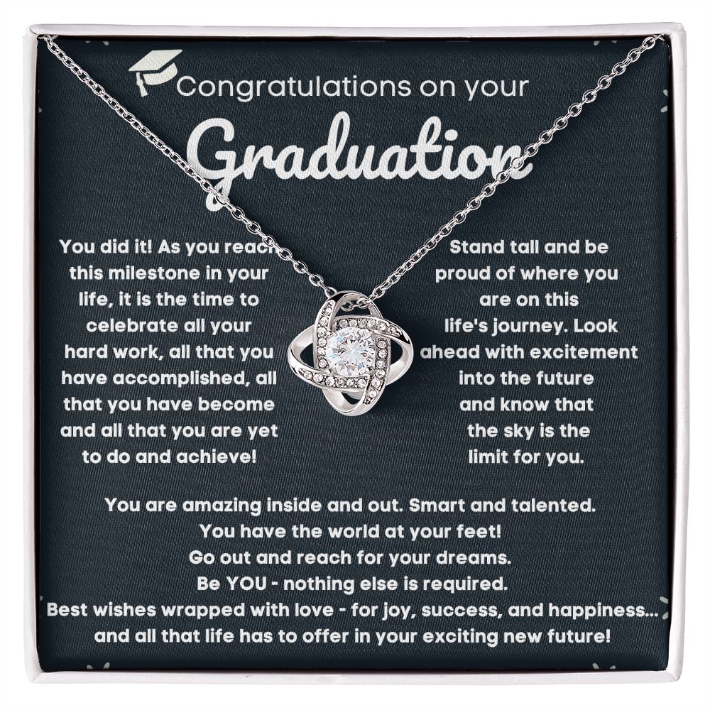 Personalized College Graduation Necklace for Her - Celebrate Her Achievements with a Thoughtful and Unique Graduation Gift Idea"