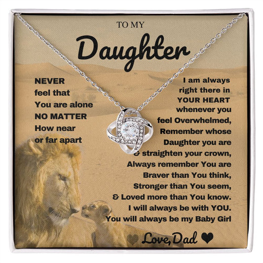 Father Daughter Necklace - To My Daughter Necklace - Unique Daughter Gifts from Dad - A Meaningful Gift from a Proud Father