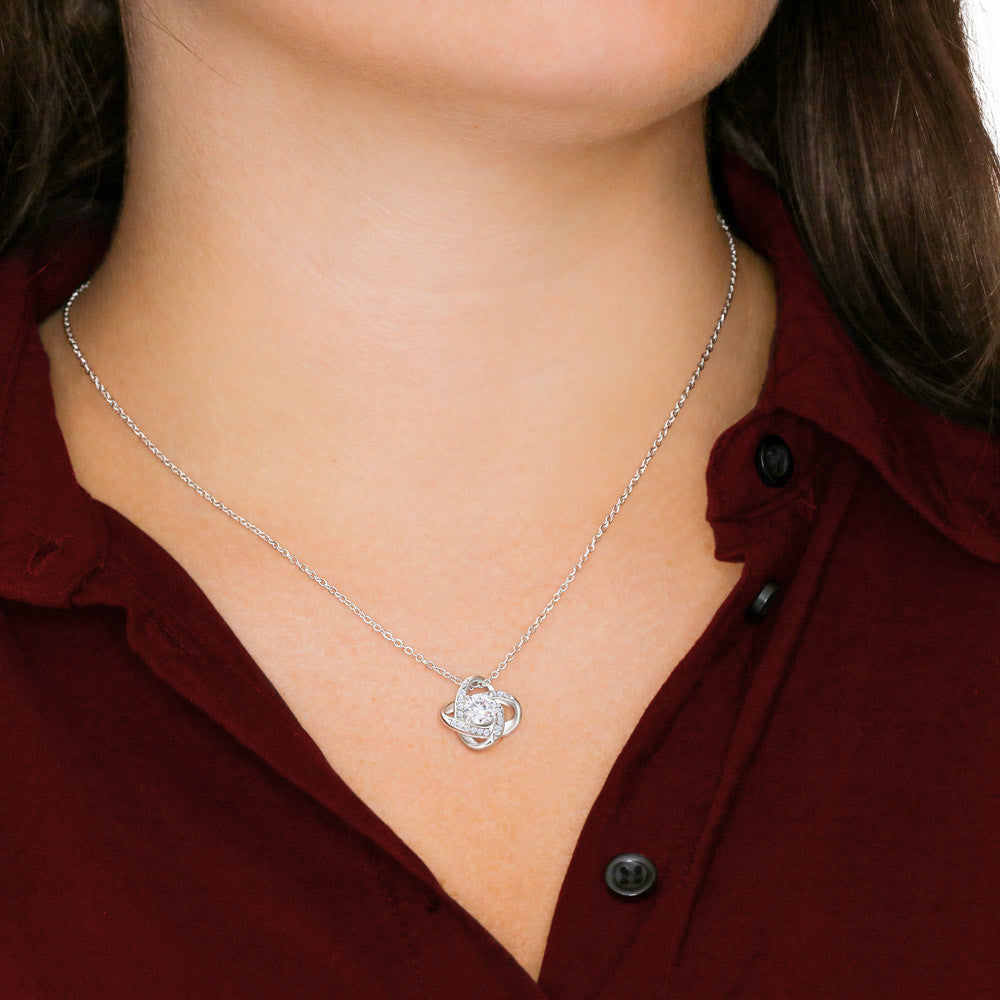 JWSHINEE To My Soulmate Necklace For Women 14K White Gold Plated Elegant Water Drop Gifts For Her