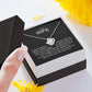 To my wife sterling silver love knot necklace 04127