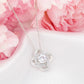 JWSHINEE To My Soulmate Necklace For Women 14K White Gold Plated Elegant Water Drop Gifts For Her