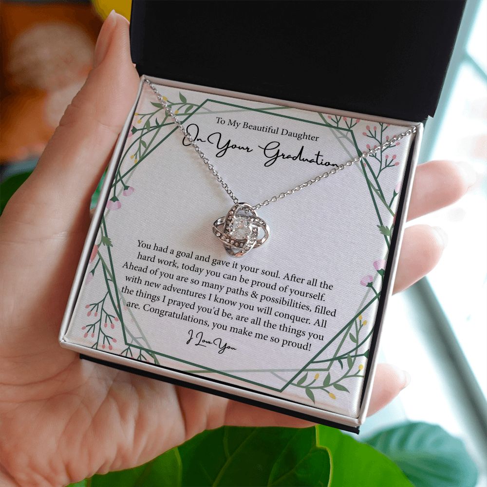 Love Knot, Daughter Graduation Gift, Graduation Gift For Daughter From Dad/Mom, Daughter High School Graduation, Daughter College Gradudation