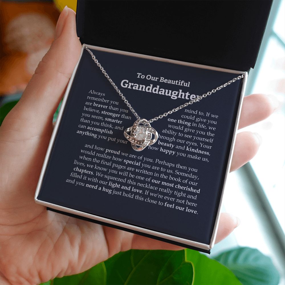 To our granddaughter necklace, Granddaughter necklace from grandparents B0BLL9ZCFY - 110523
