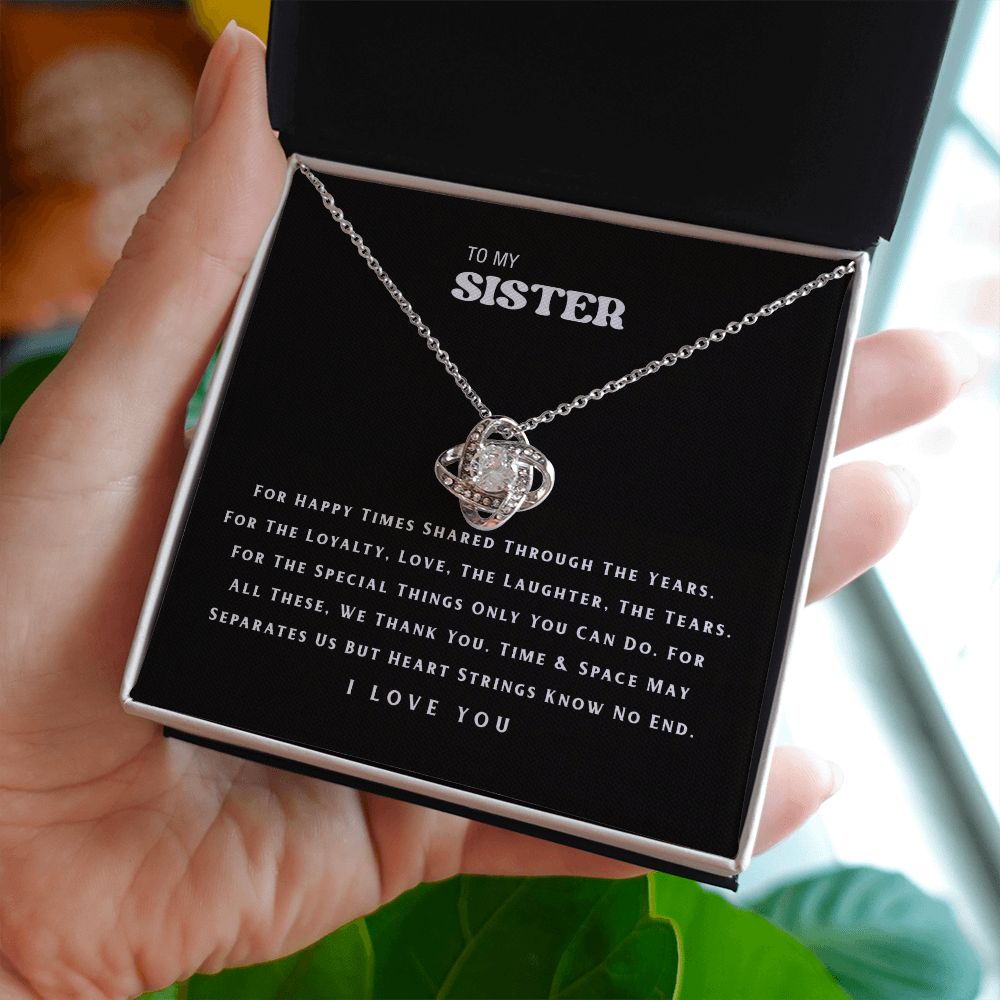 To My Sister Necklace B0BPN6CMV5