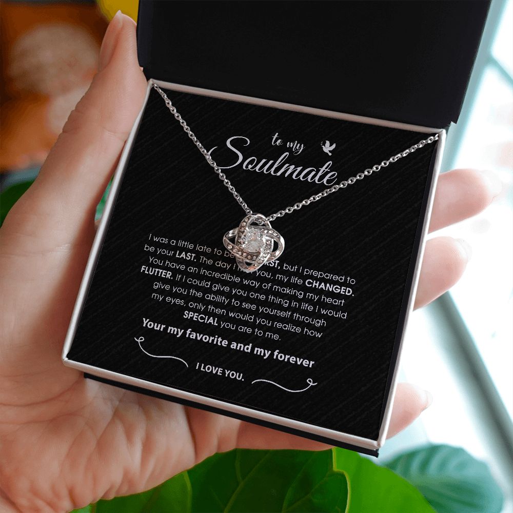 Soulmate Necklace Gift For Her, To My Soulmate Necklace, , Jewelry Gift Her, Love Necklace Gifts For Her, Soulmate Gift, Soulmate Jewelry SNJW110902 (Custom)