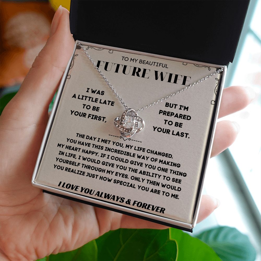 Future Wife Gifts - Surprise Her with a Necklace That Will Steal Her Heart Away | 'To My Future Wife' Message Card Included