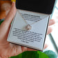 To My Bonus Daughter Love Knot Necklace Gift - Life gave me the gift of you