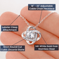 Heartfelt Goddaughter Gift from Godmother - Necklace with Message Card - Meaningful Infinity Necklace to Show Your Love