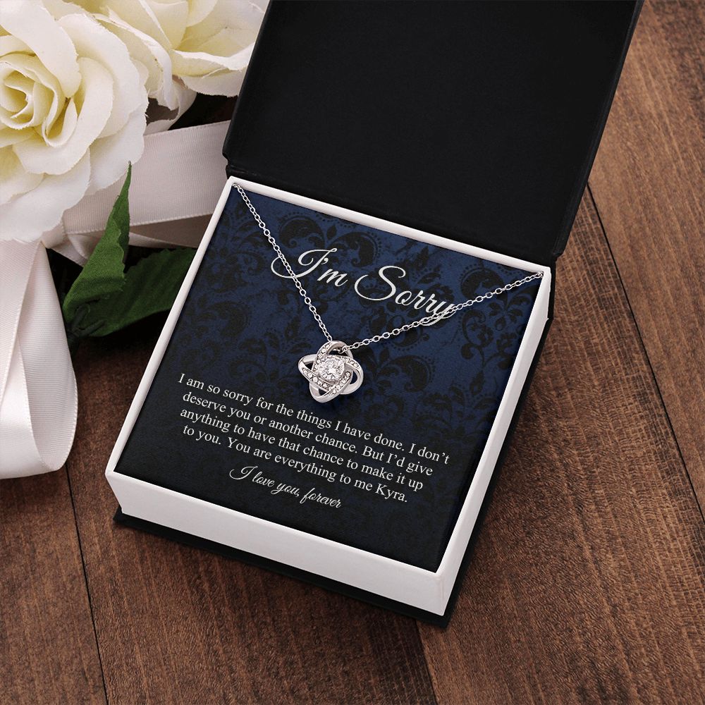 Love Knot, Apology Gift For Her, Forgiveness Gift, I'm Sorry Necklace JWSN110634 (Custom 1512)