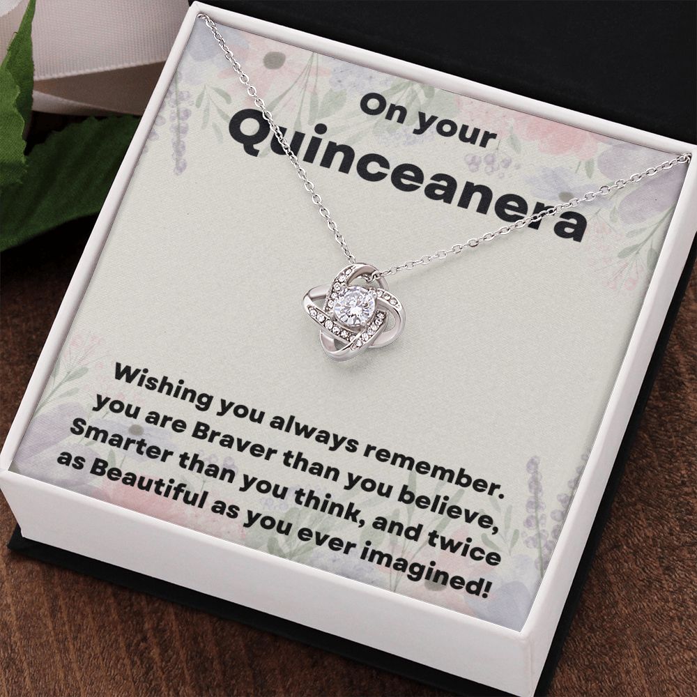 "Give Her the Gift of Elegance with Our Quinceañera Necklace"