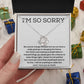 Apologize with Style-Stunning Necklaces for Saying Sorry to Your Loved One, Apology Necklace For Her, Forgiveness Gift For Girlfriend, I'm Sorry Necklace Gift For Wife SNJW23-020301