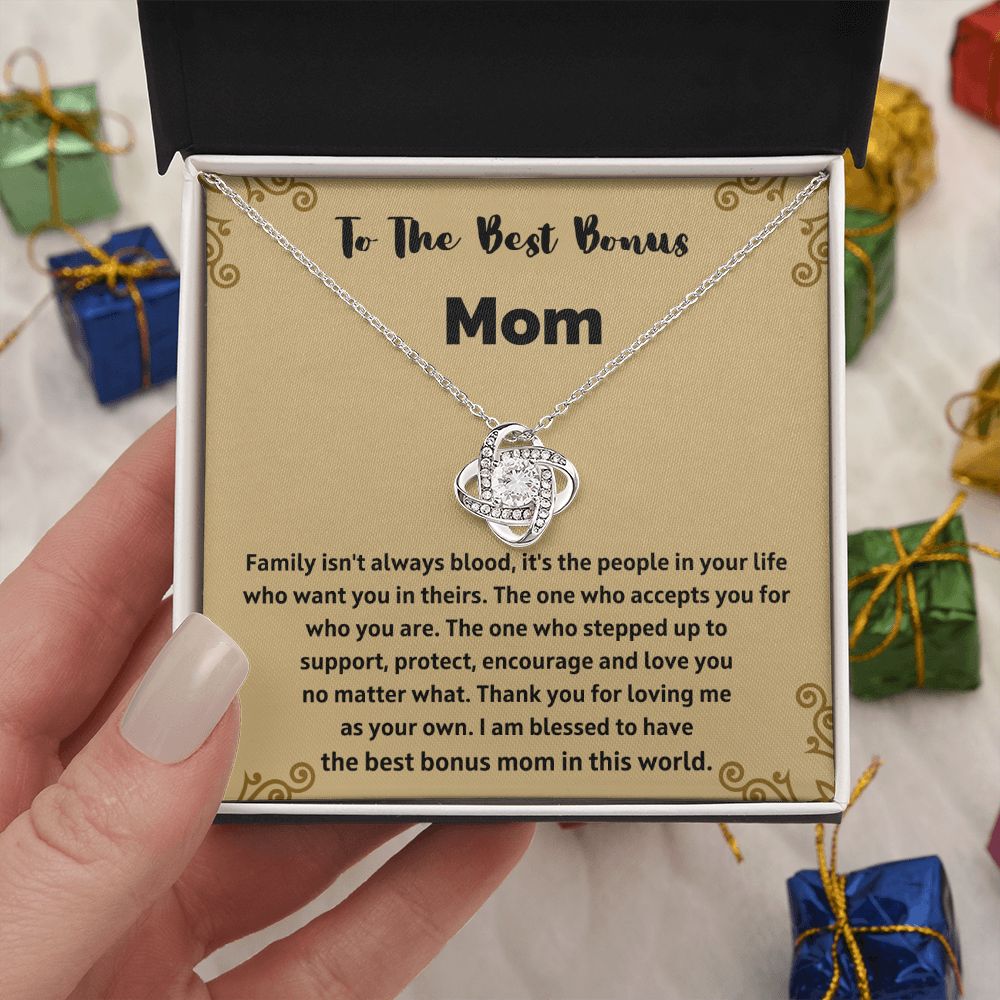 Special Bonus Mom Necklace - A Meaningful Present for Your Step-Mom to Express Your Love