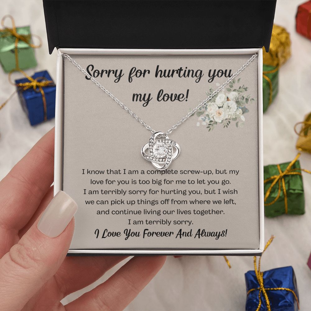 I'm Sorry Gifts for Him and Her - Express Your Apology with Unique Gifts, I'm Sorry Gift For Her, Forgiveness Necklace, Apology Gift For He SNJW23-020308