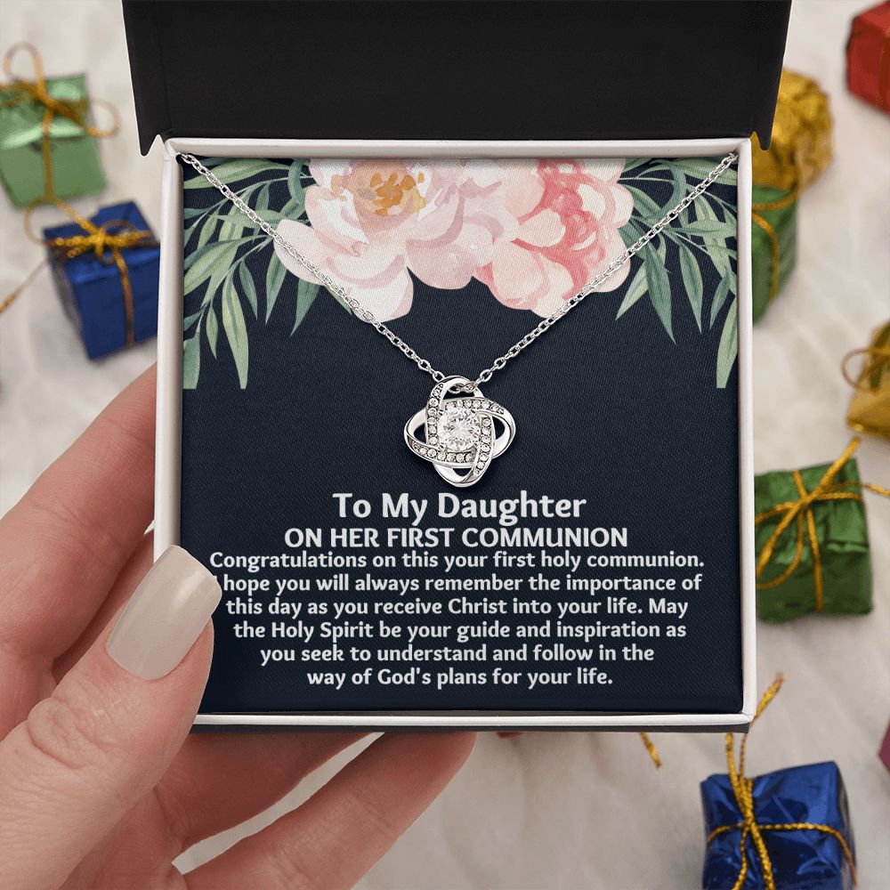 "Treasure Your Daughter's First Communion with a Stunning Gift Necklace"
