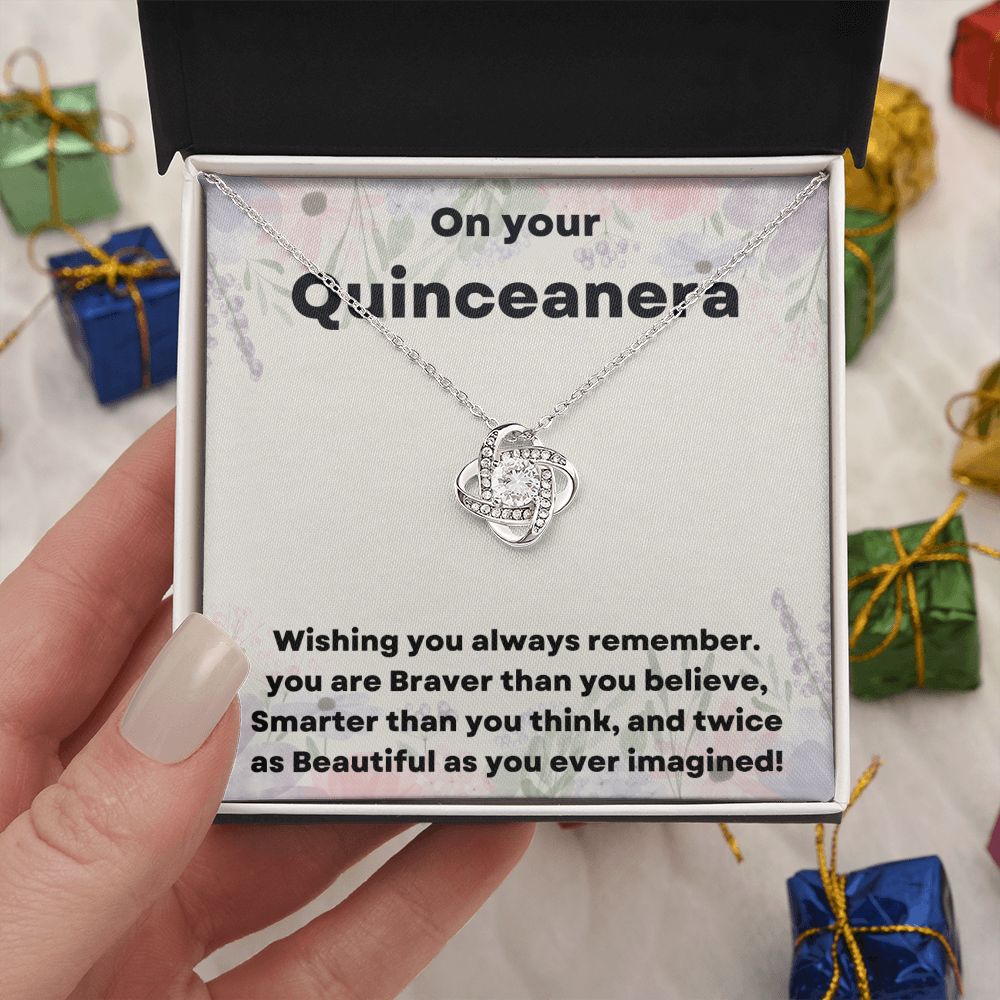 "Give Her the Gift of Elegance with Our Quinceañera Necklace"