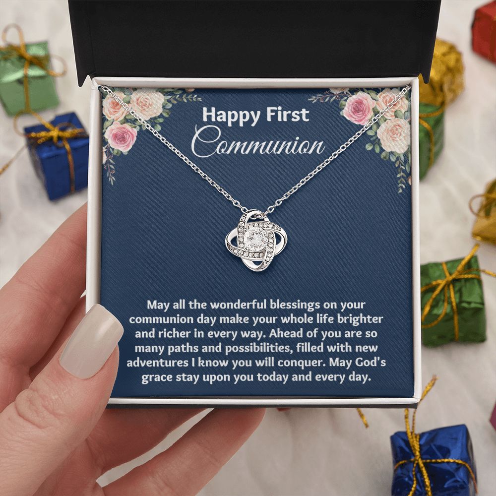 "Stylish and Meaningful 1st Communion Gifts for Girls Necklace"