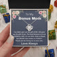 "Engraved Bonus Mom Necklace - Add a Special Message for Your Stepmother to Show Your Appreciation"