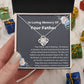 Remembering Dad - Sympathy Necklace for Loss of Father, Memorial Gift for Daughter or Son