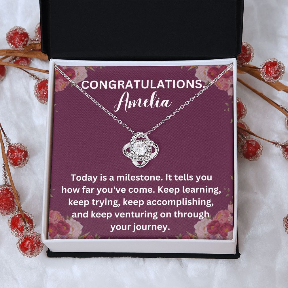 Class of 2023 Graduation Necklace for Best Friend - Personalized Pendant Gift Idea