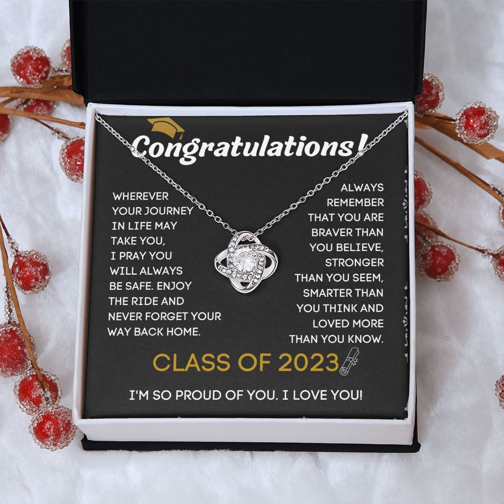 College Graduation Necklace with Custom Name and Year - Unique and Memorable Graduation Gift Idea