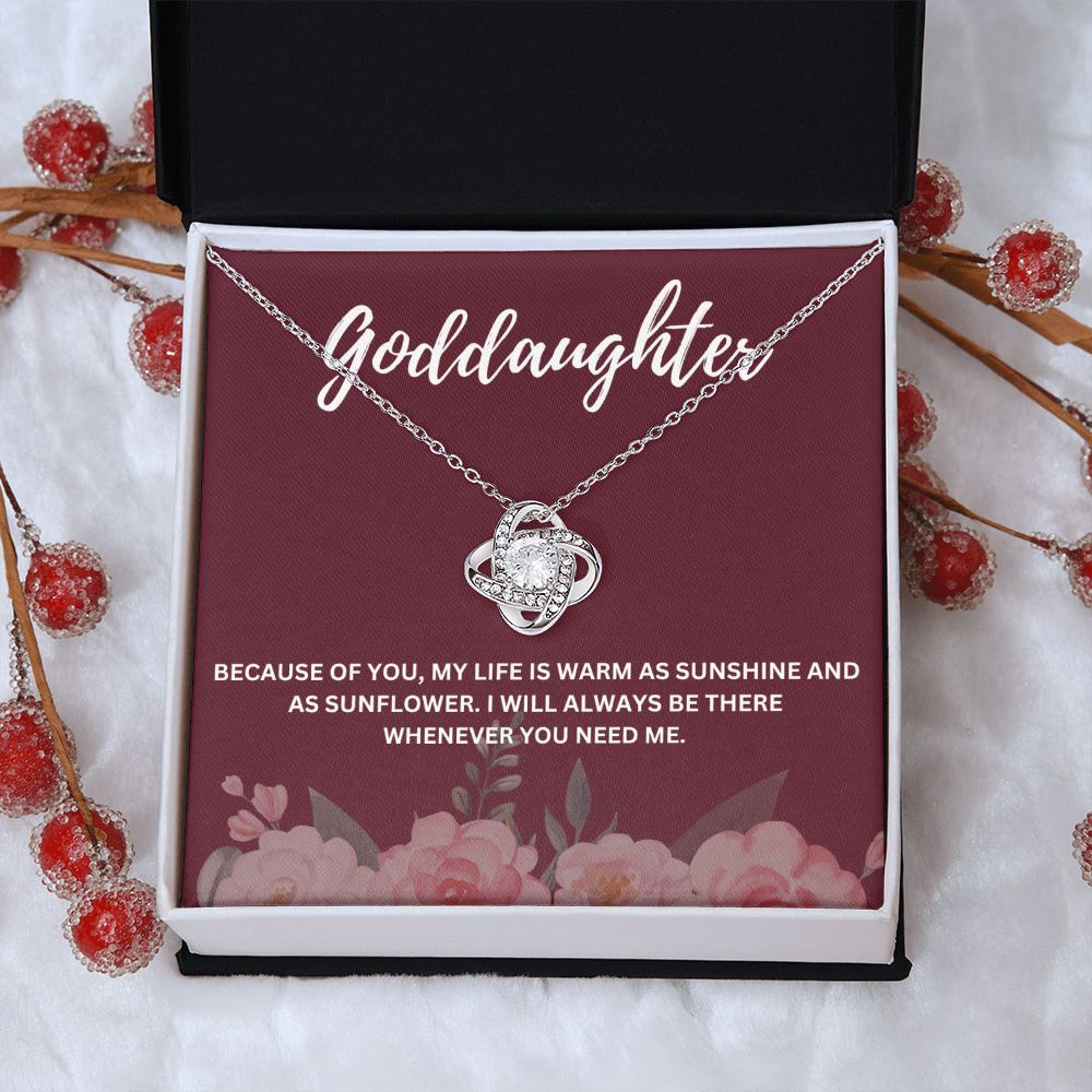 Meaningful Goddaughter Gift from Godmother - Necklace and Message Card to Celebrate Your Bond - Special Message Card and Elegant Necklace Combo to Show Your Love