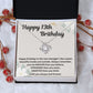 Birthday Gift Necklace for 13 Year Old Girl - Personalized Pendant and Message Card - Unique Gift Idea