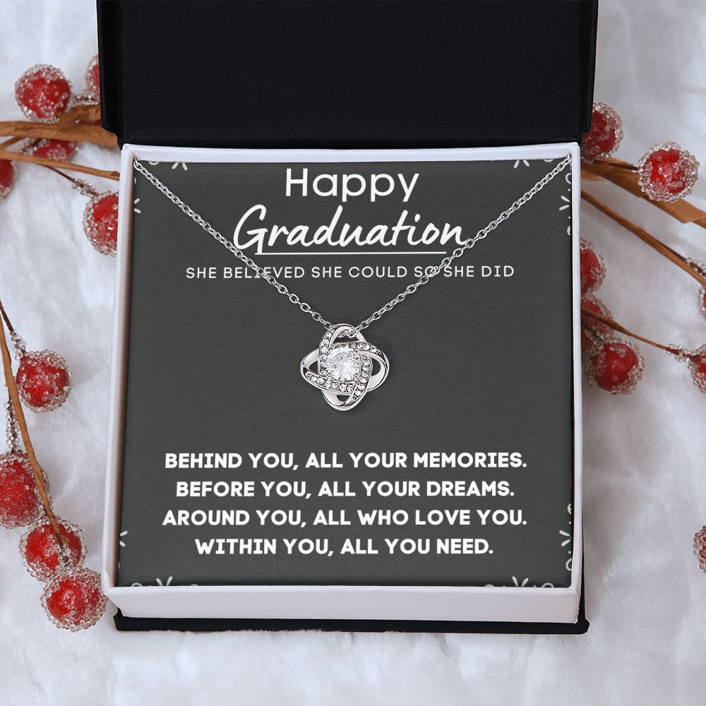 Personalized Graduation Necklace for Her - Custom Engraved Pendant to Celebrate Her Accomplishments