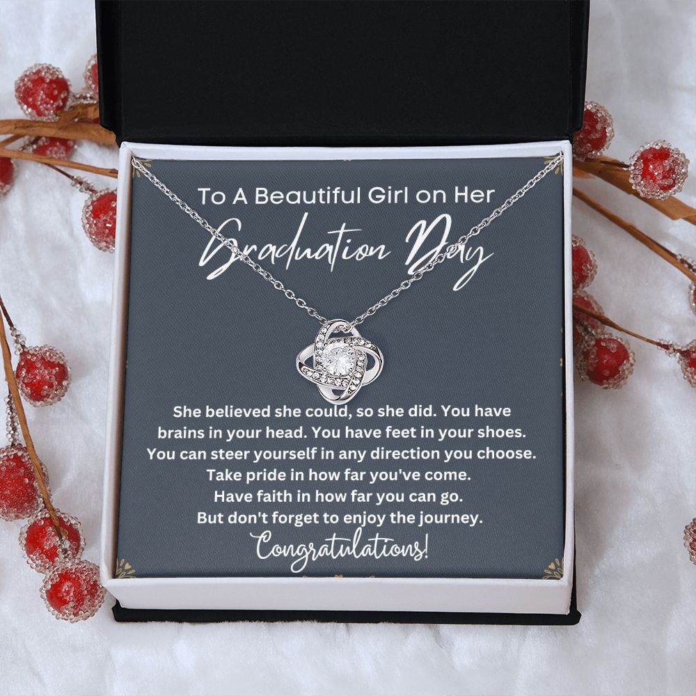 Graduation Gift Idea for Her - Personalized College Graduation Necklace to Celebrate Her Next Chapter