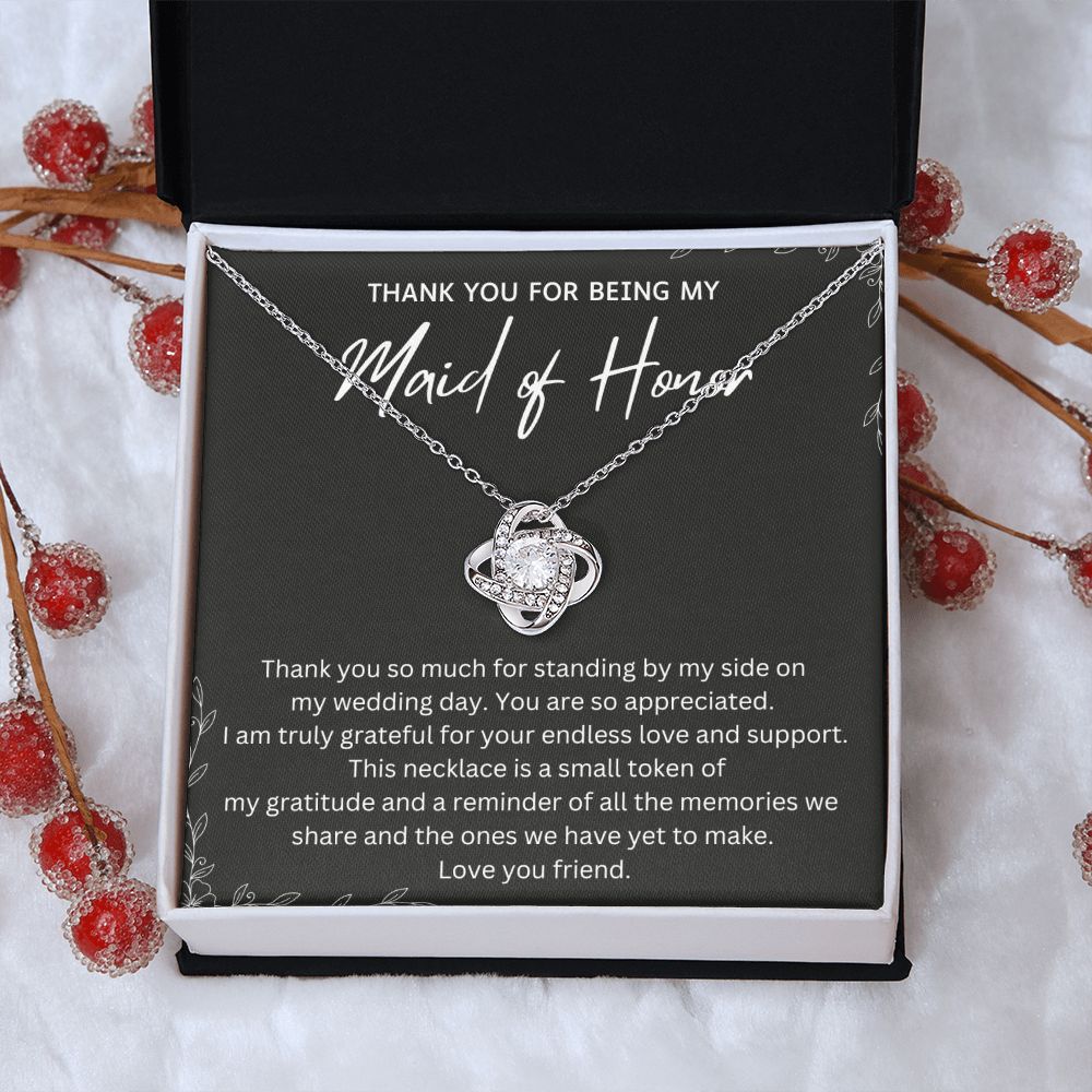Gifts from Maid of Honor to Bride - Show Your Love with this Stunning Necklace - Say Thank You with a Thoughtful Necklace Personalize