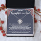 Daughter-in-Law Christmas Gift - Elegant Necklace with Personalized Card to Celebrate the Season